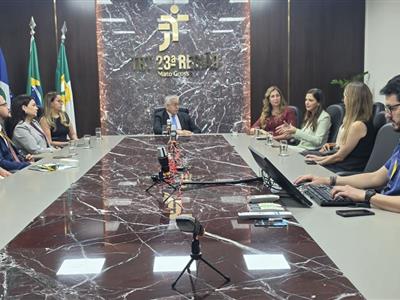 Notícia destaque: OAB-MT se reúne com o Tribunal Regional do Trabalho para tratar do projeto Equaliza